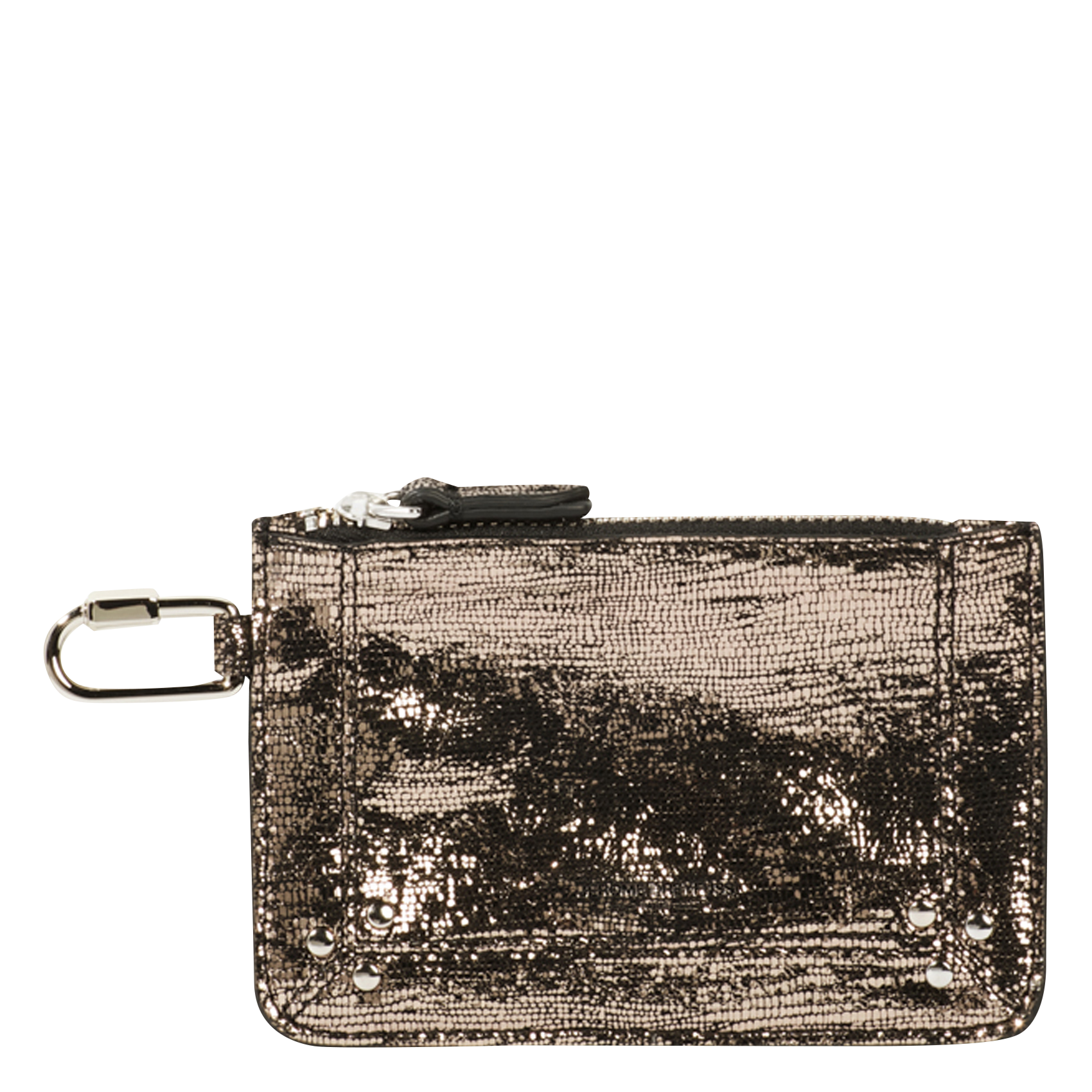 POPOCHE XS - Pochette zippée en cuir de chèvre | Doré