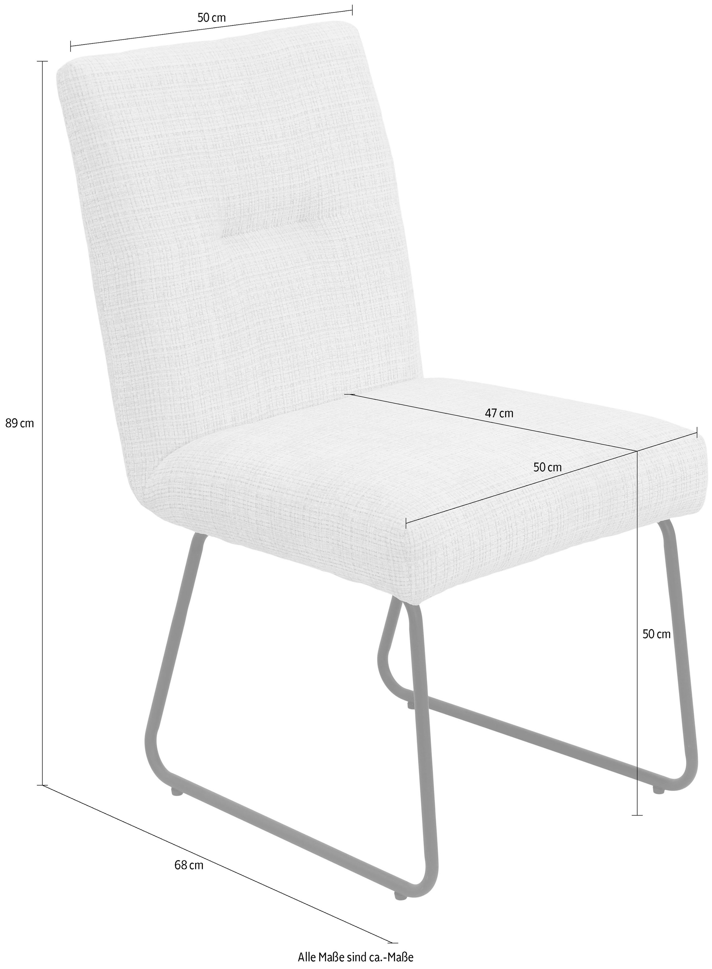HELA Esszimmerstuhl »ELSA« (Set) 2 Stk.Komfortsitz mit Federkrn, XL- Sitzbreite