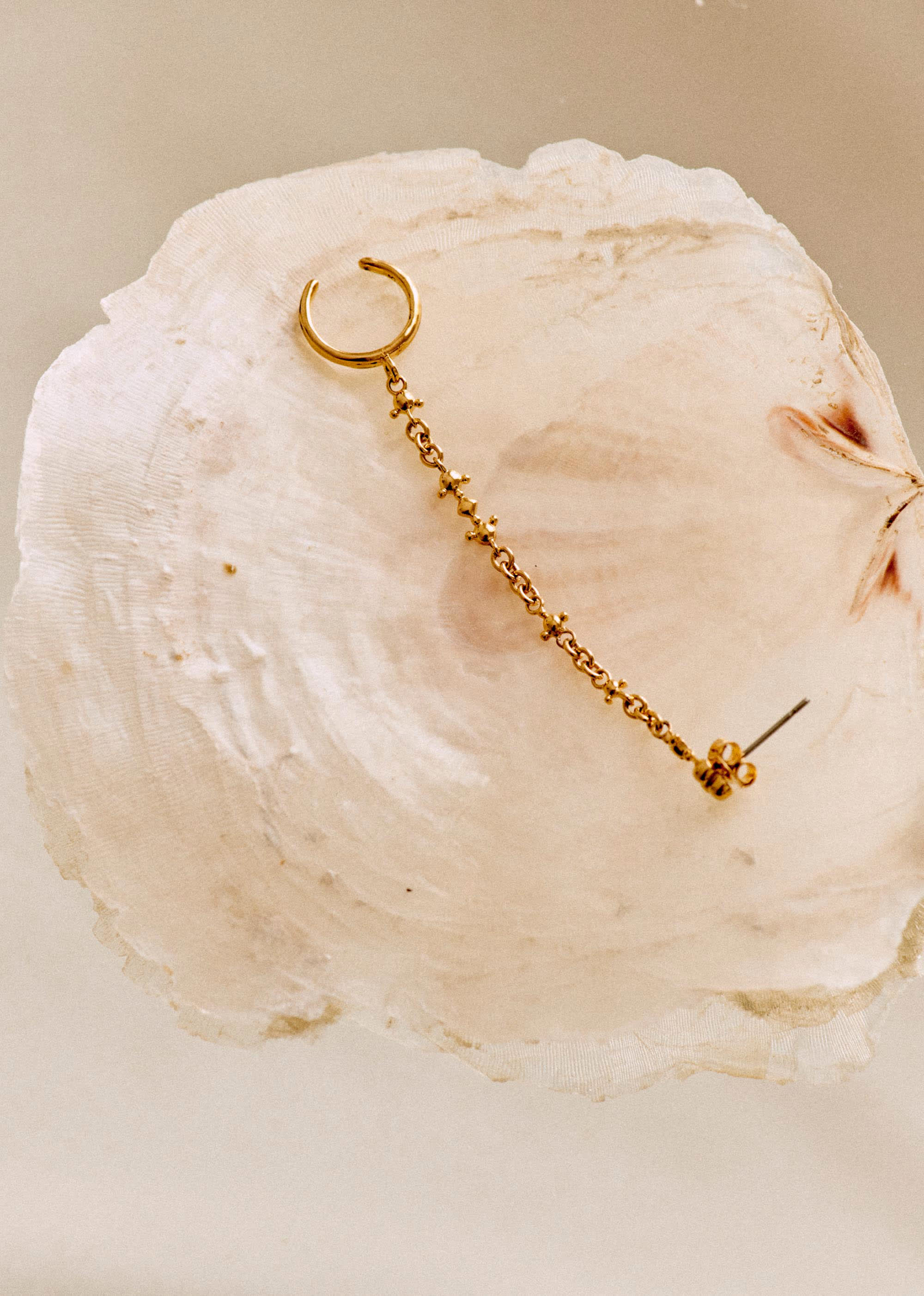 Ear Cuff Chaîne Valentine - Doré - E-SHOP/BIJOUX Boucles d'Oreilles 5905785