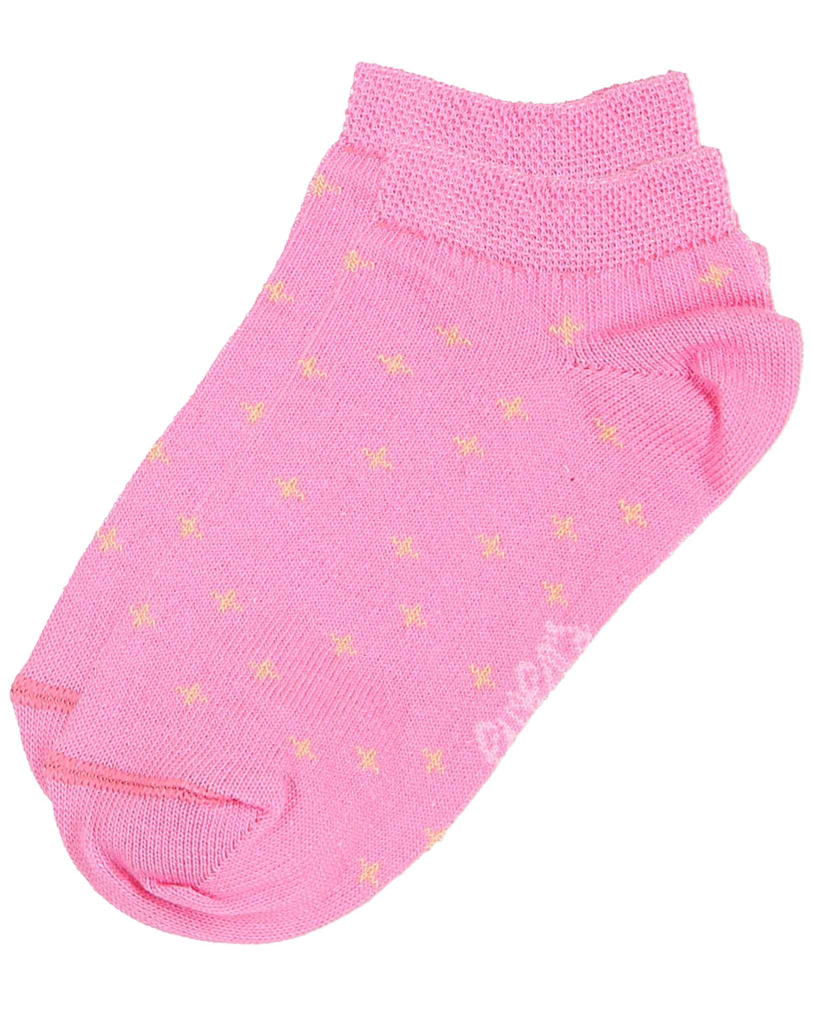 Sneakersocken BLUME/PUNKTE 4er Pack in pink/braun