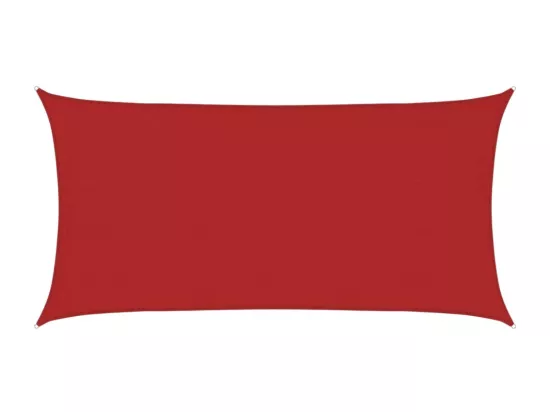 Voile d'ombrage 160 g/m² Rouge 4x7 m PEHD