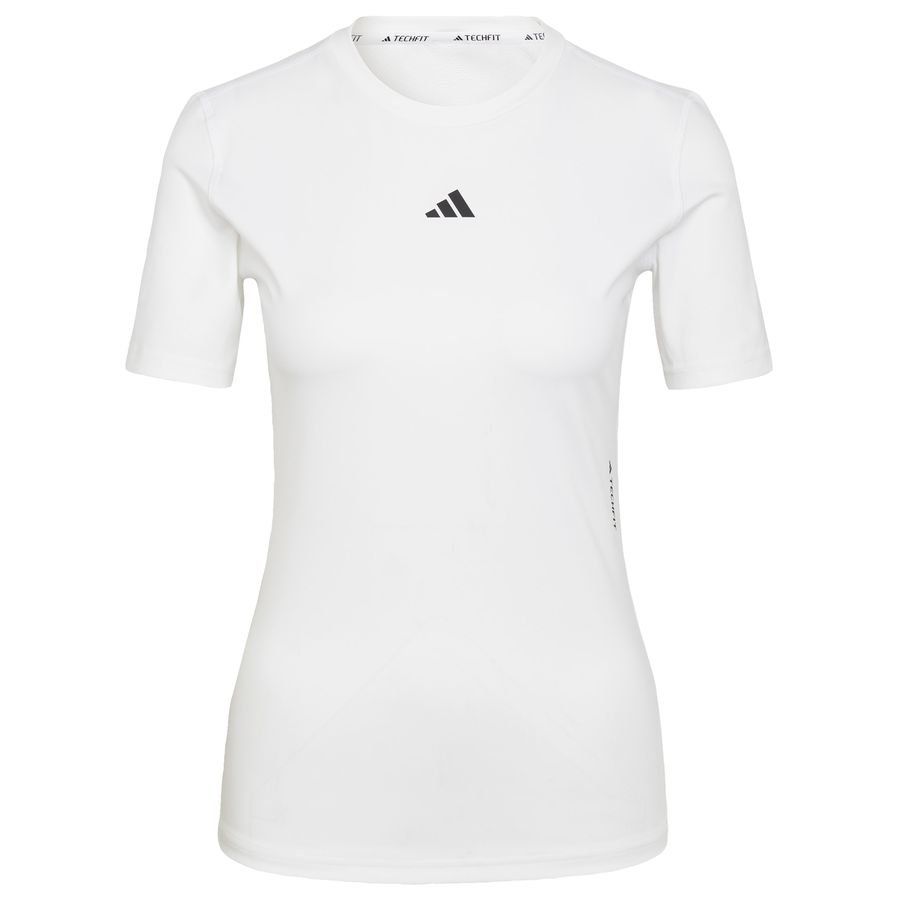 adidas T-shirt d'Entraînement Techfit - Blanc/Noir Femme