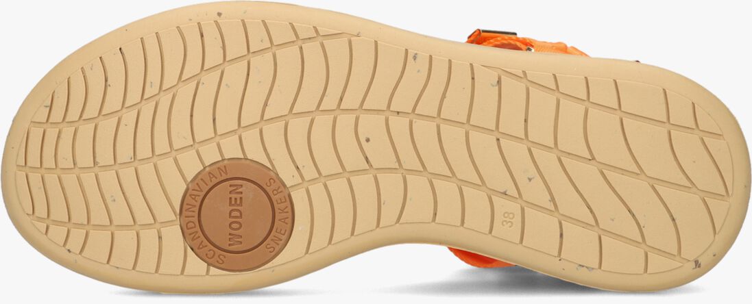 WODEN oranje woden sandalen line