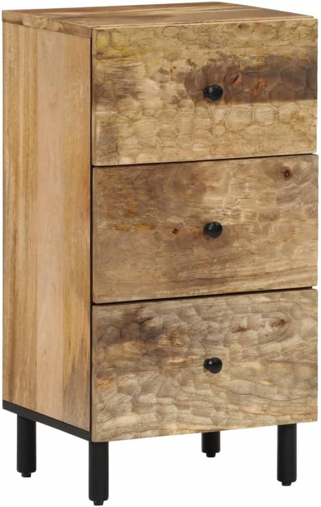 Beistellschrank, Sideboard Aufbewahrungsschrank Flurschrank Küchenkommode Geeignet für Küche Schlafzimmer Flur Wohnzimmer 40x33x75 cm Massivholz Mango