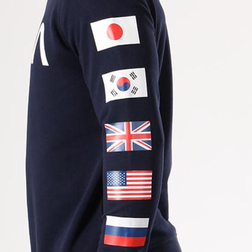 Sweat Crewneck Flags Bleu Marine