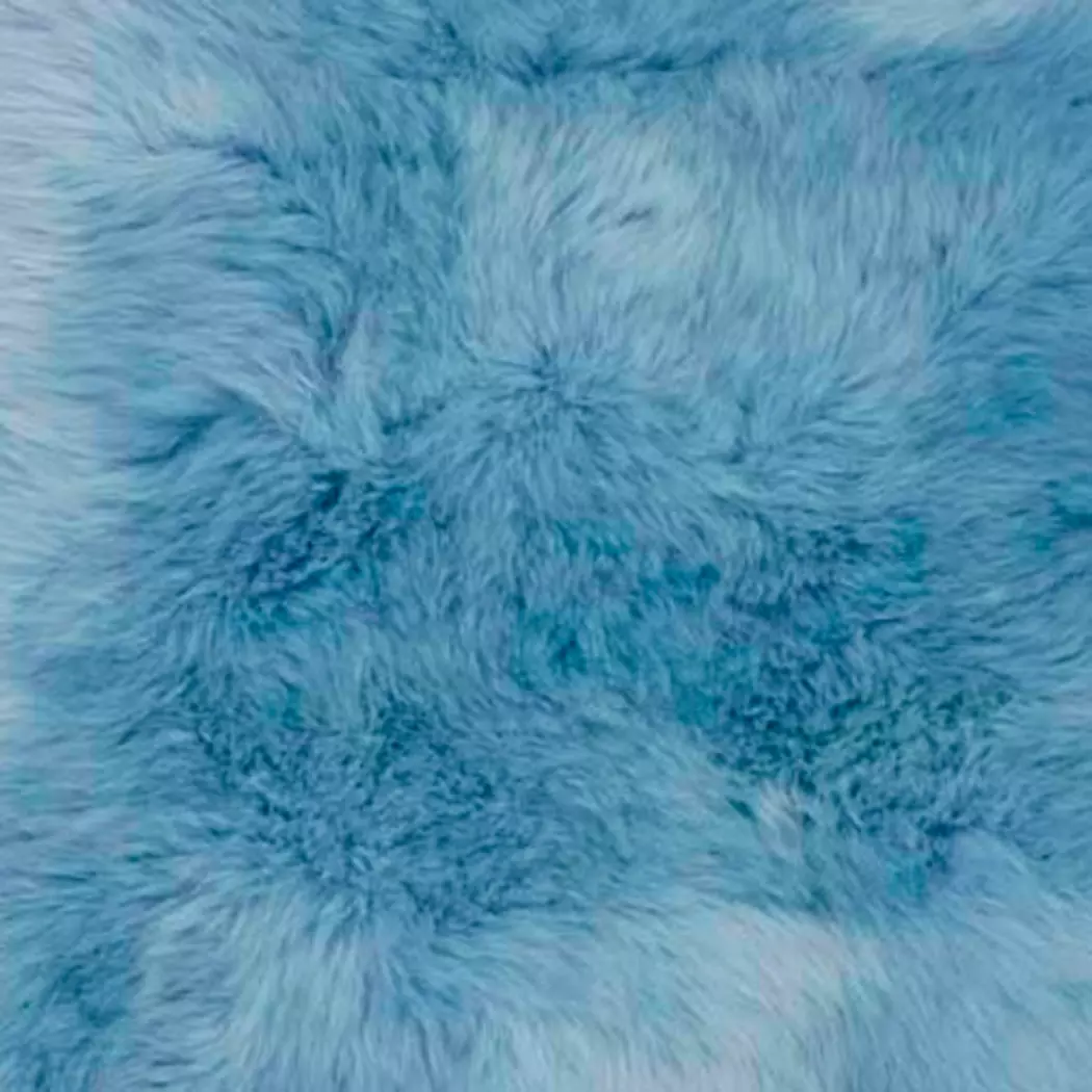 Schaffell 100 cm, blaugrau