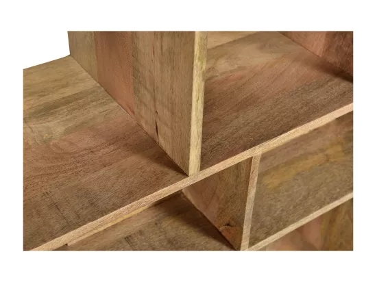 Bibliothèque séparateur d'espace en bois manguier massif L88 cm RUPAH