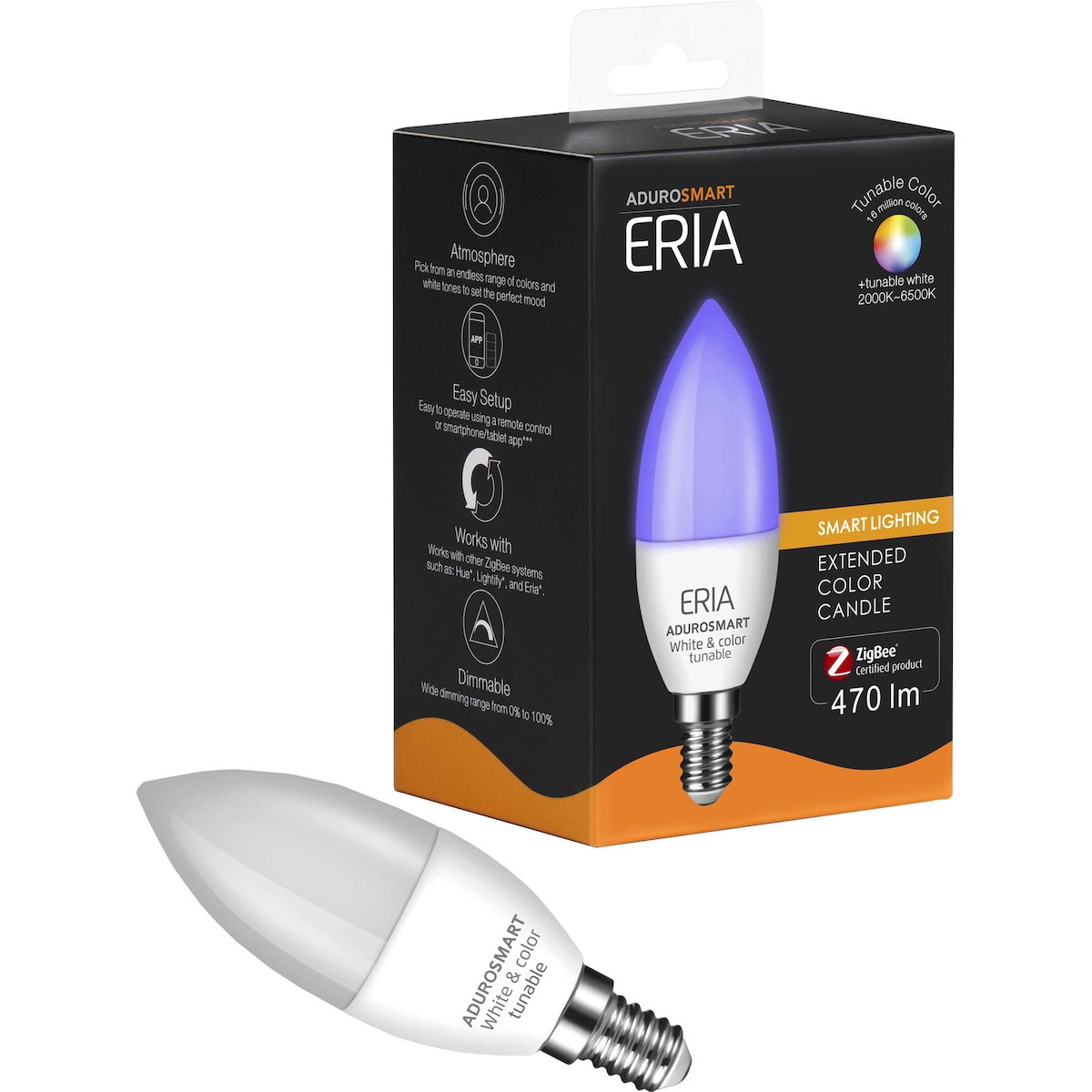 Aduro Smart Eria LED-pære 6W E14 AS15360006