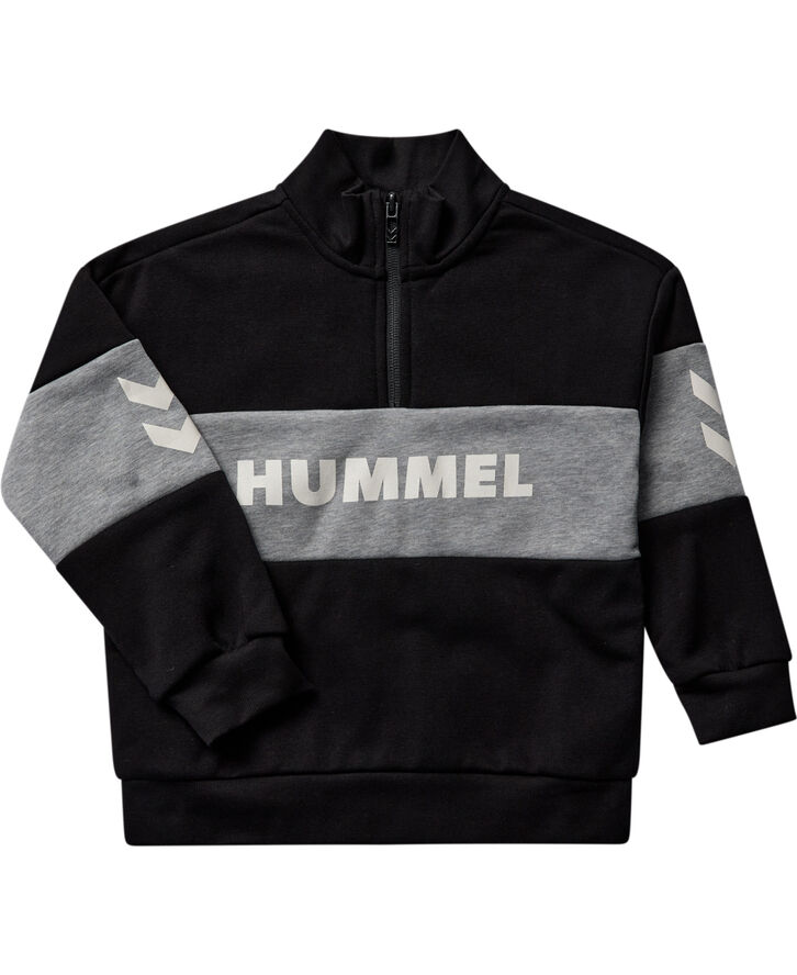 Hummel hmlHERON HALF ZIP SWEATSHIRT Sort