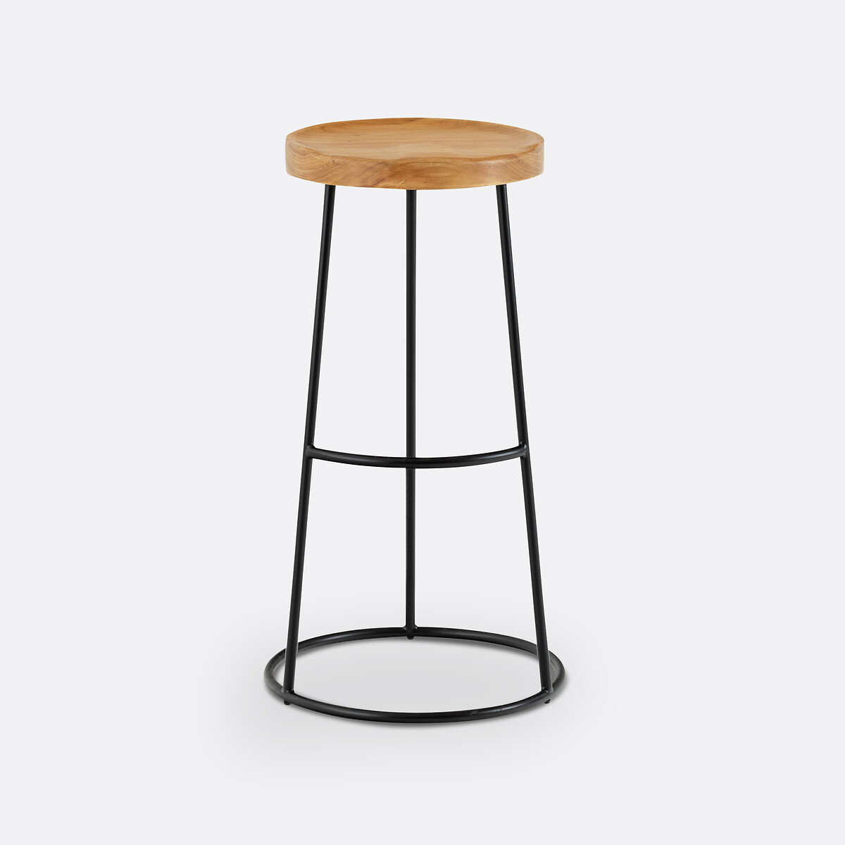 LA REDOUTE INTERIEURS<br>Banco alto em madeira de olmo Alt.76 cm, Iska
