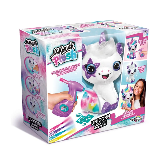 Airbrush Plüsch Einhorn - Style 4 ever