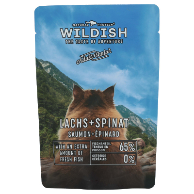 Wildish Cat Adult & Senior Lachs & Spinat 10x85g