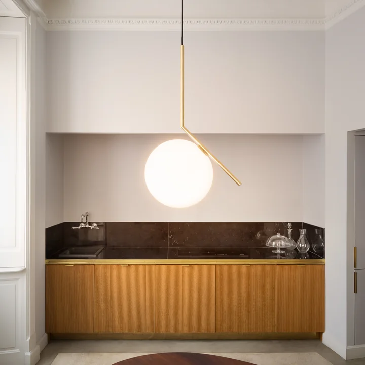 Flos - IC S2 BRO Pendelleuchte, Chrom