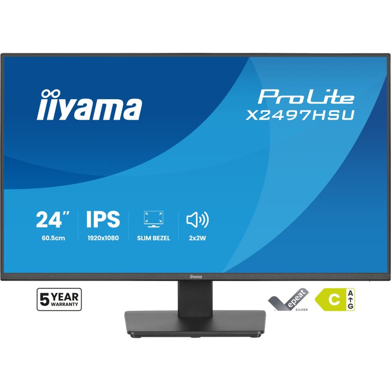 iiyama ProLite X2497HSU-B1 écran plat de PC 60,5 cm (23.8