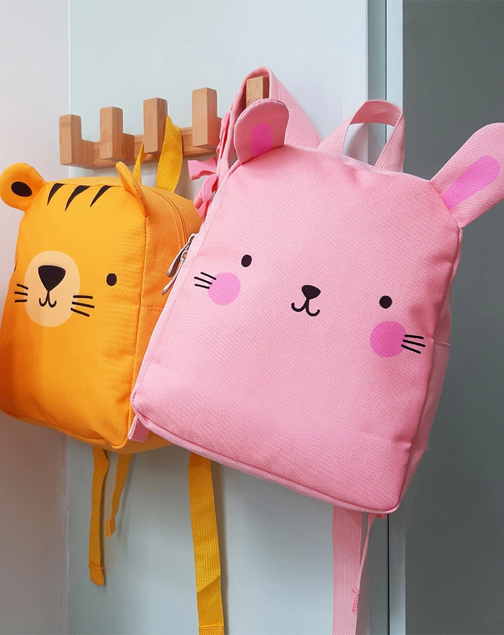 Kinderrucksack LITTLE BACKPACK – BUNNY (21x27x10) in rosa