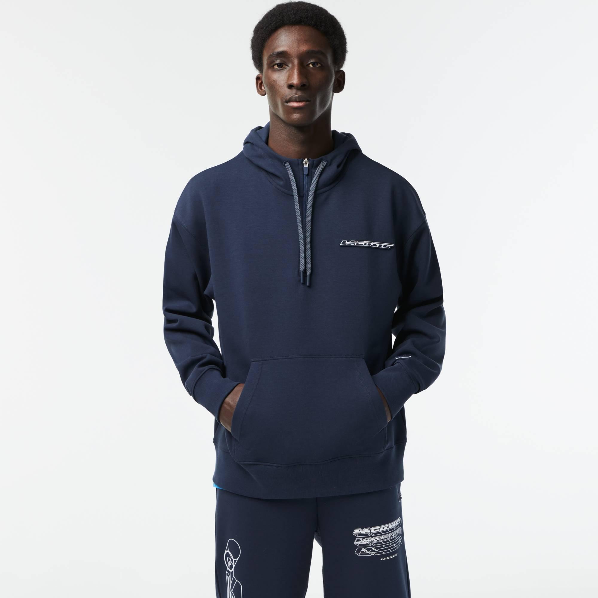 Lacoste Lacoste Racing 1/4 Zip Hoodie Mens