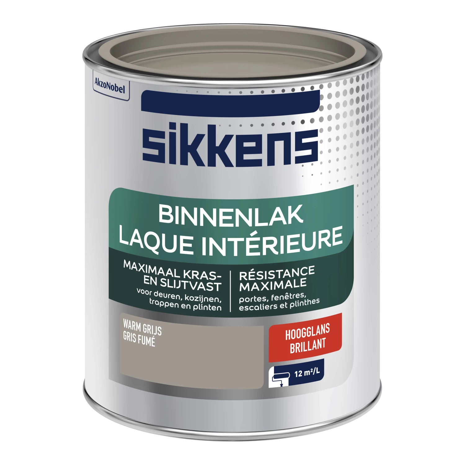 Sikkens Binnenlak Hoogglans - Warm grijs - 750ml