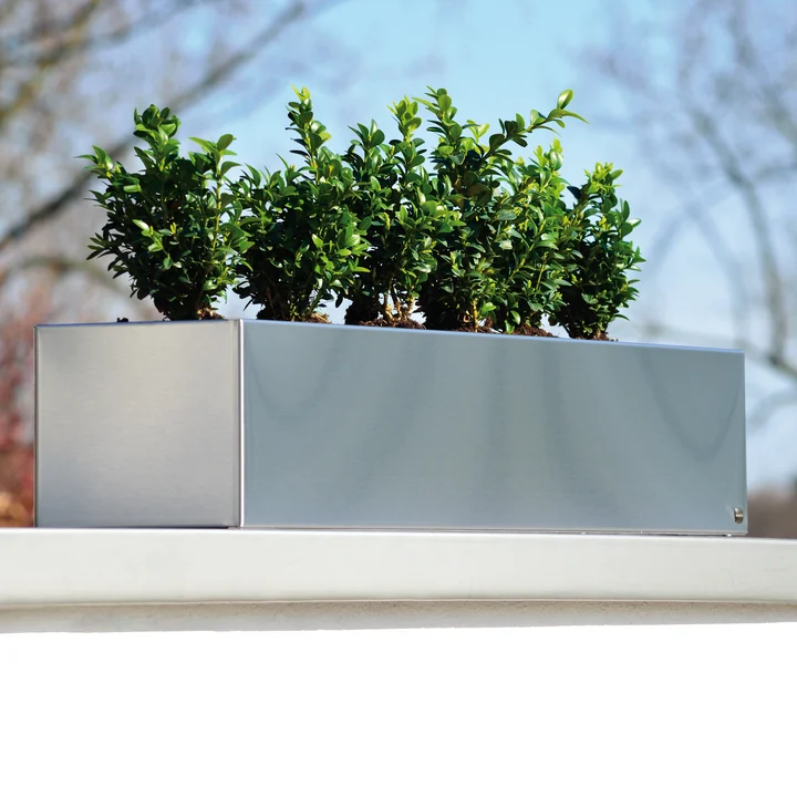 Radius Design - Blumenkasten 100 cm, Edelstahl