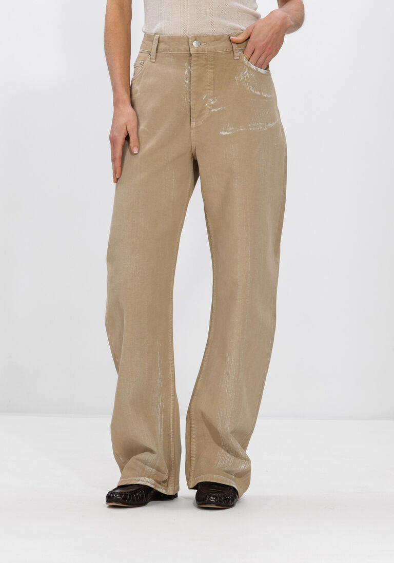 beige herskind broeken lulu jeans