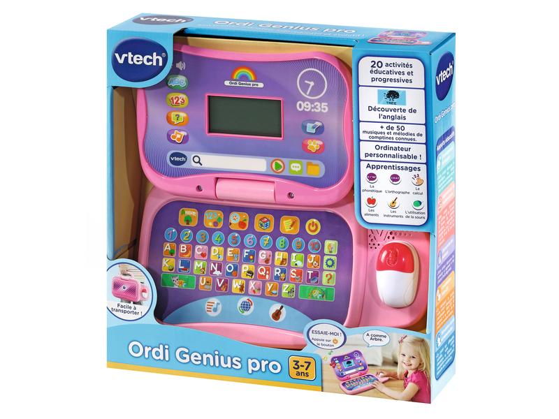 Vtech Ordi Genius pro rose -FR- Rosa Lerncomputer