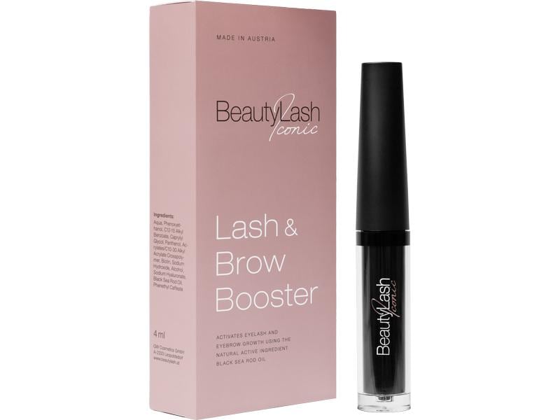 BeautyLash Wimpernserum Beauty Lash Iconic Booster Transpar Stimulierende Wimpern- und Augenbrauentusche sorgt für Haarwachstum