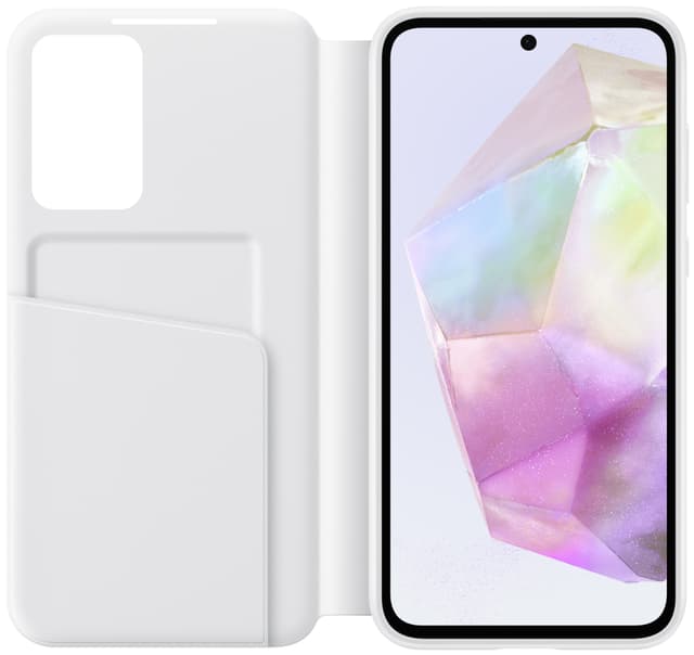 Samsung Galaxy A35 5G Smart View Wallet pungetui (hvid)