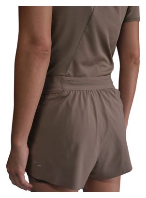 Short 2 en 1 Nike Dri-Fit Swift Marron Femme