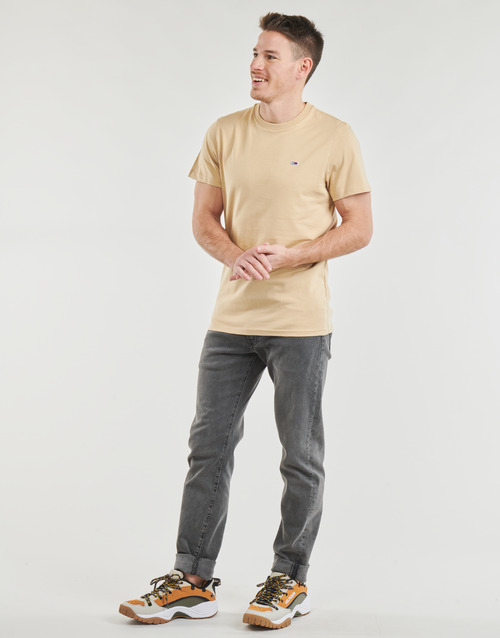 Tommy Jeans - TJM SLIM JERSEY C NECK EXT - Beige