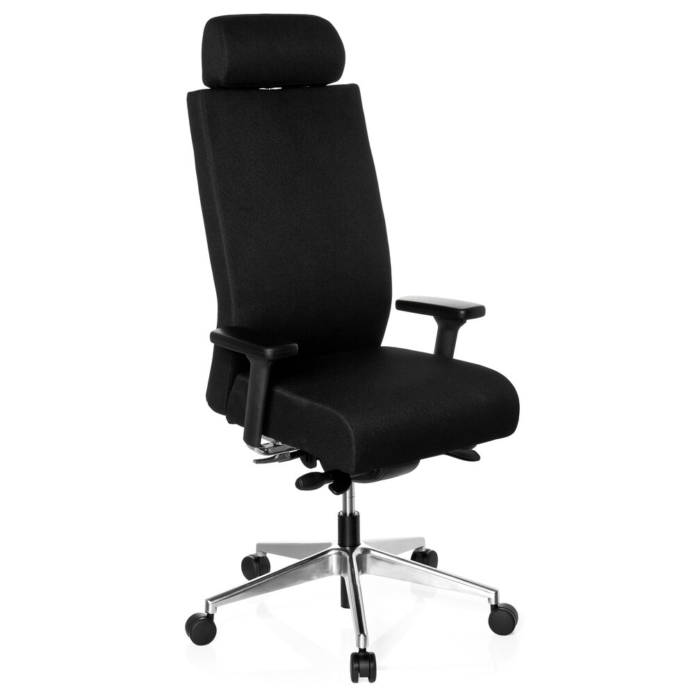 Profi Bürostuhl PRO-TEC XXL Stoff mit Armlehnen (höhenverstellbar) hjh OFFICE