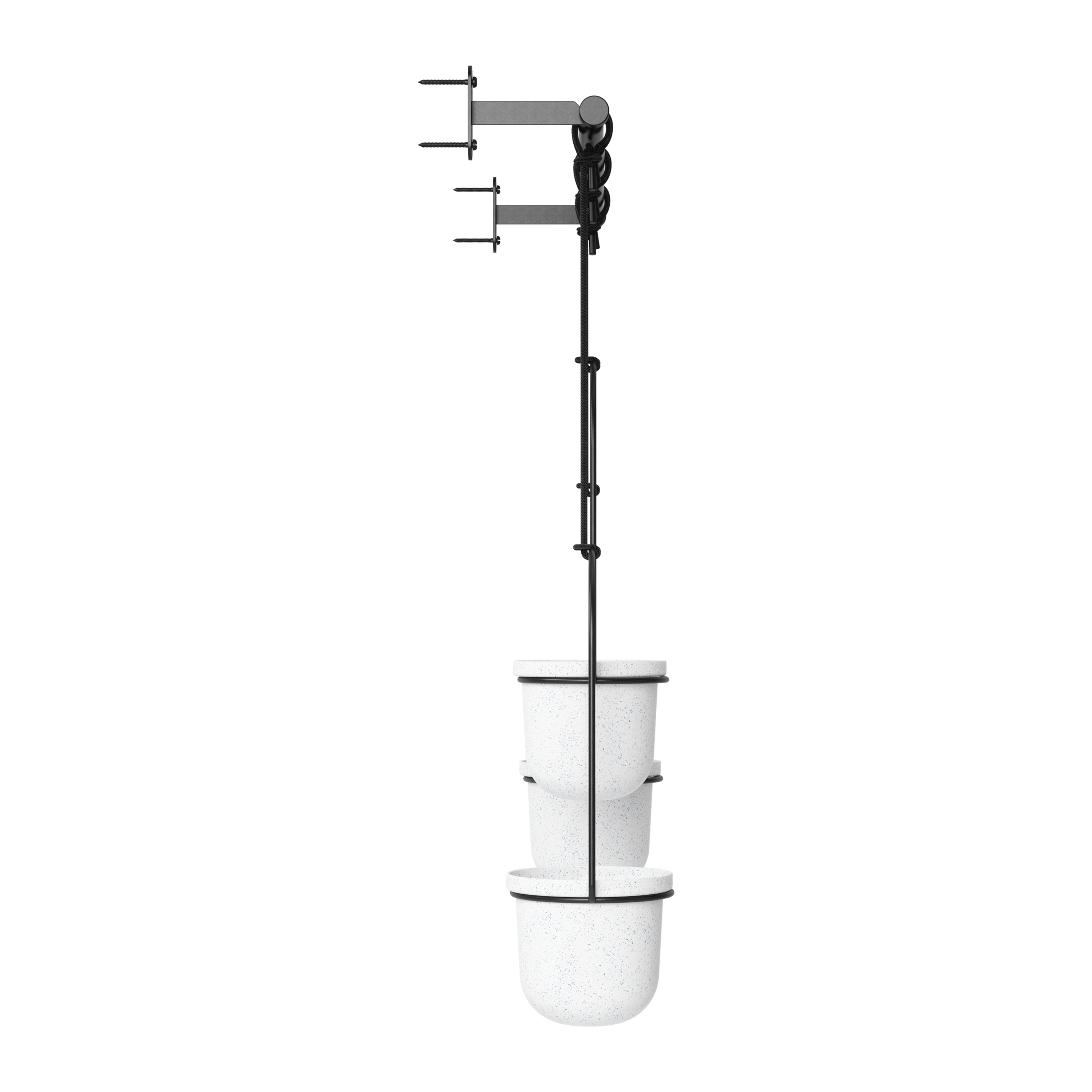 Umbra Triflora Hangende Bloempotten - Set van 3 - Wit