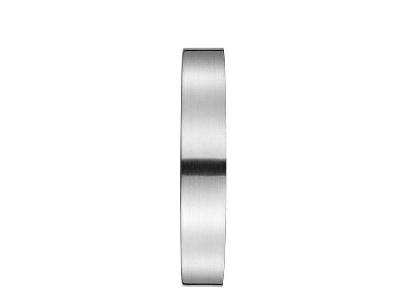 Mondaine Wanduhr WIFI stop2go Ø 25 cm, Silber/Weiss Analoguhr aus Aluminium
