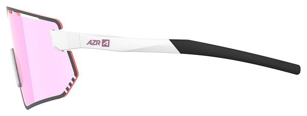 Lunettes AZR Kromic Flash RX Blanc/Écran irisé rose photochromique