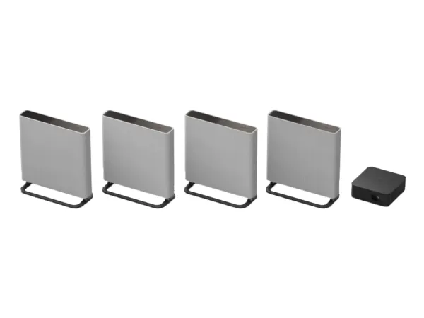 Sony BRAVIA Theater Quad HT-A9M2 - Højttalersystem - til hjemmebiograf - 4.0.4-kanal - trådløs - Wi-Fi, Fast Ethernet, Bluetooth - App-kontrolleret - 504 Watt (Total) - 3-vejs - grå