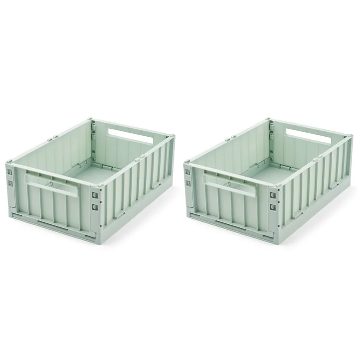 LIEWOOD - Weston Aufbewahrungsbox, 36 x 25 x 13,5 cm, light peppermint (2er-Set)