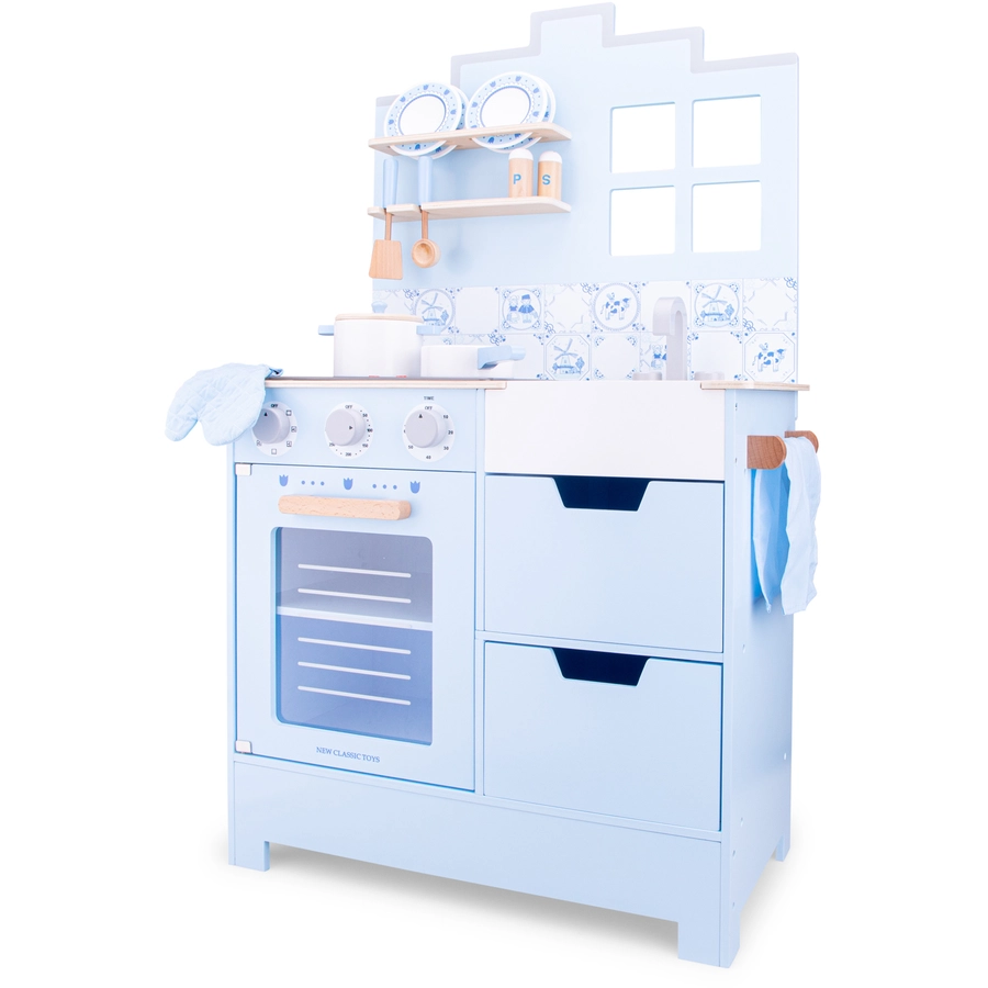 New Classic Toys Spielküche - Delfter blau