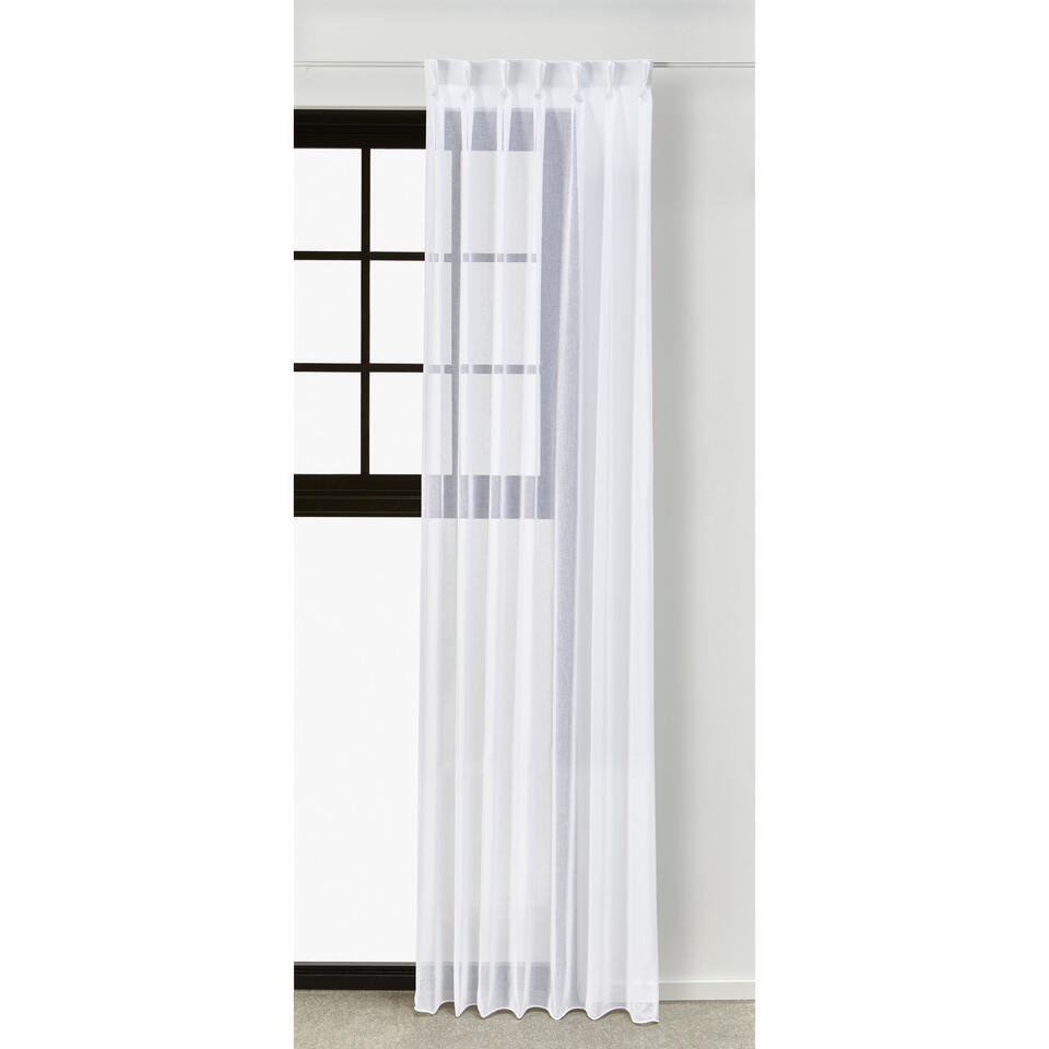 Vitrage Sien Wit 150 cm