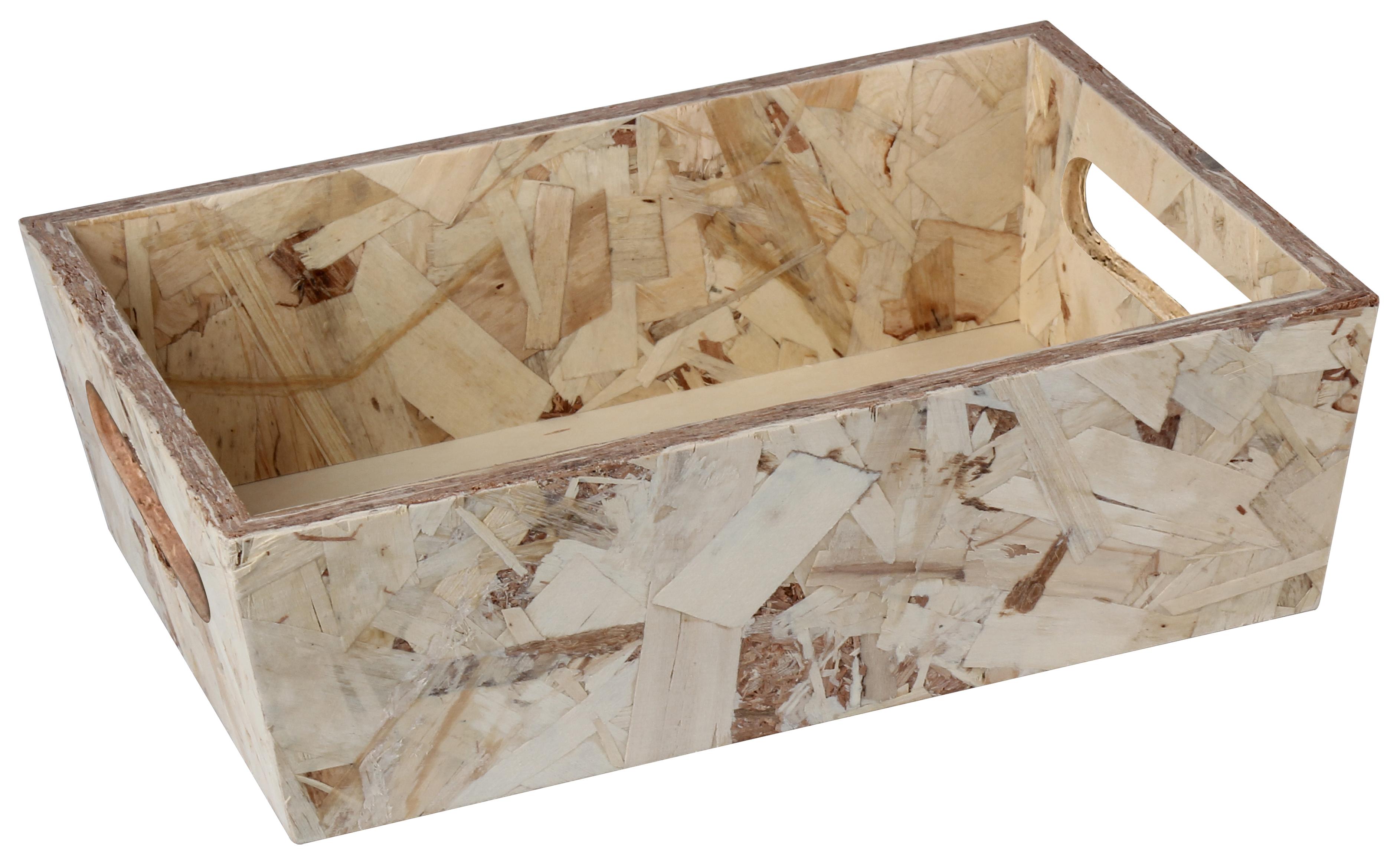 CAISSE TRAPEZE OSB D.26X18X8CM