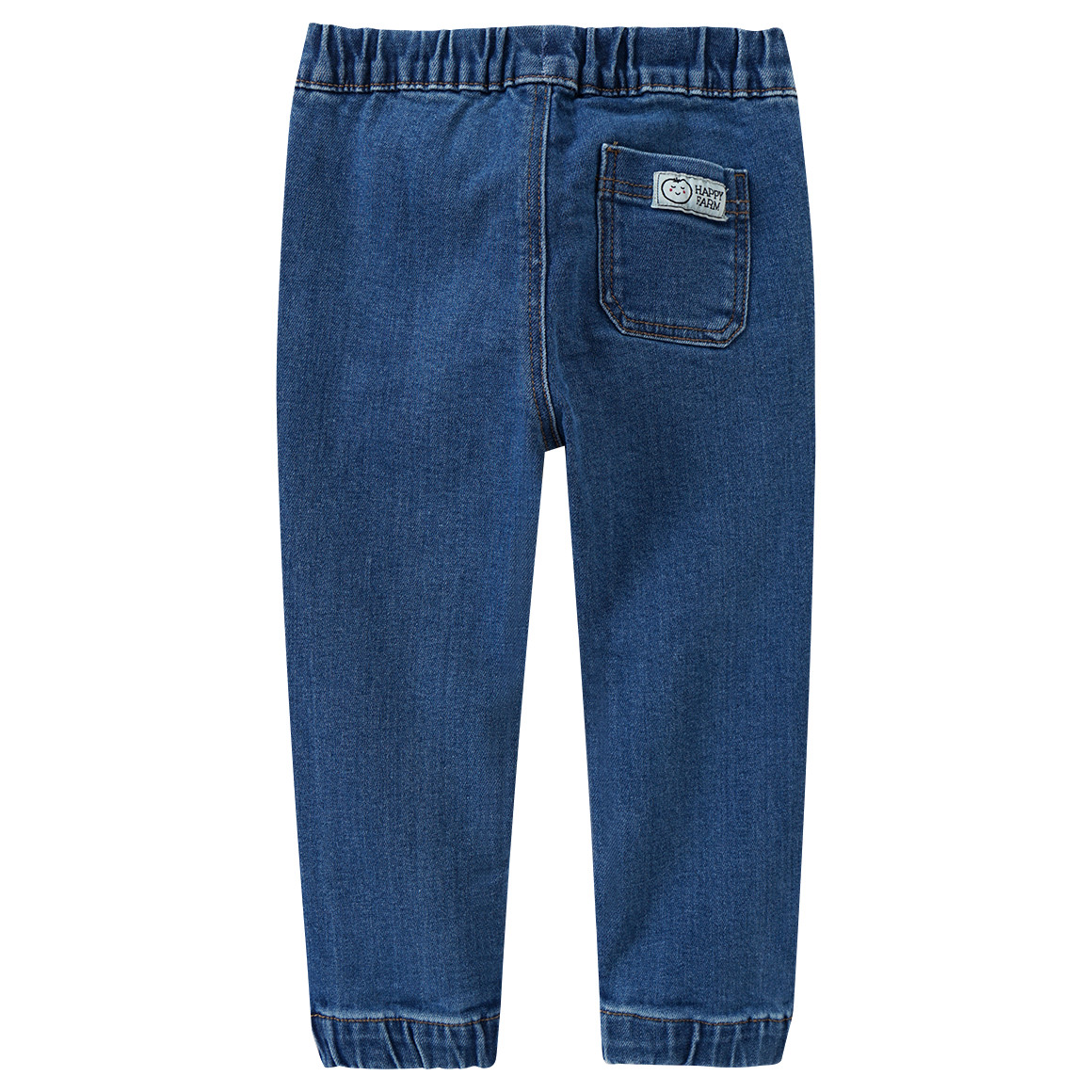 Topomini Baby Pull-on-Jeans mit Stickereien blau