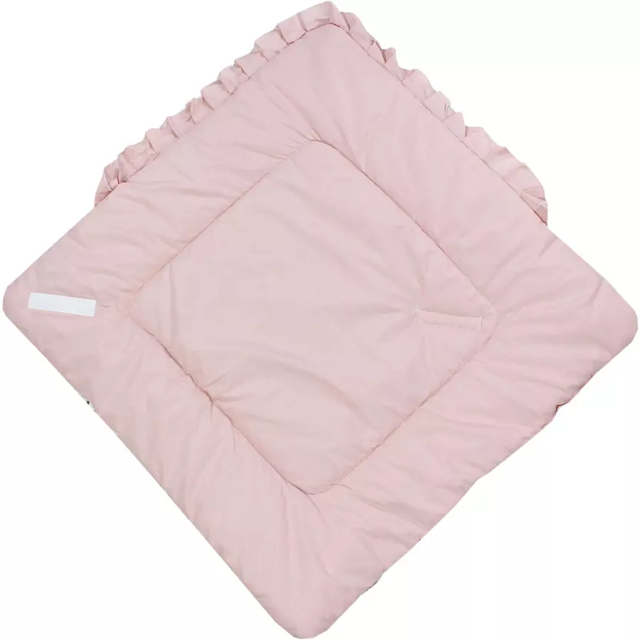 TupTam Unisex Baby Einschlagdecke mit Schleife rosaweiß