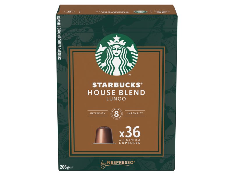 Starbucks Kaffeekapseln House Blend Lungo 36 Stück Kaffeekapseln für Nespresso Maschinen