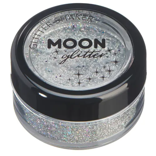 Moon Glitter Holographic Glitter Shakers Silver