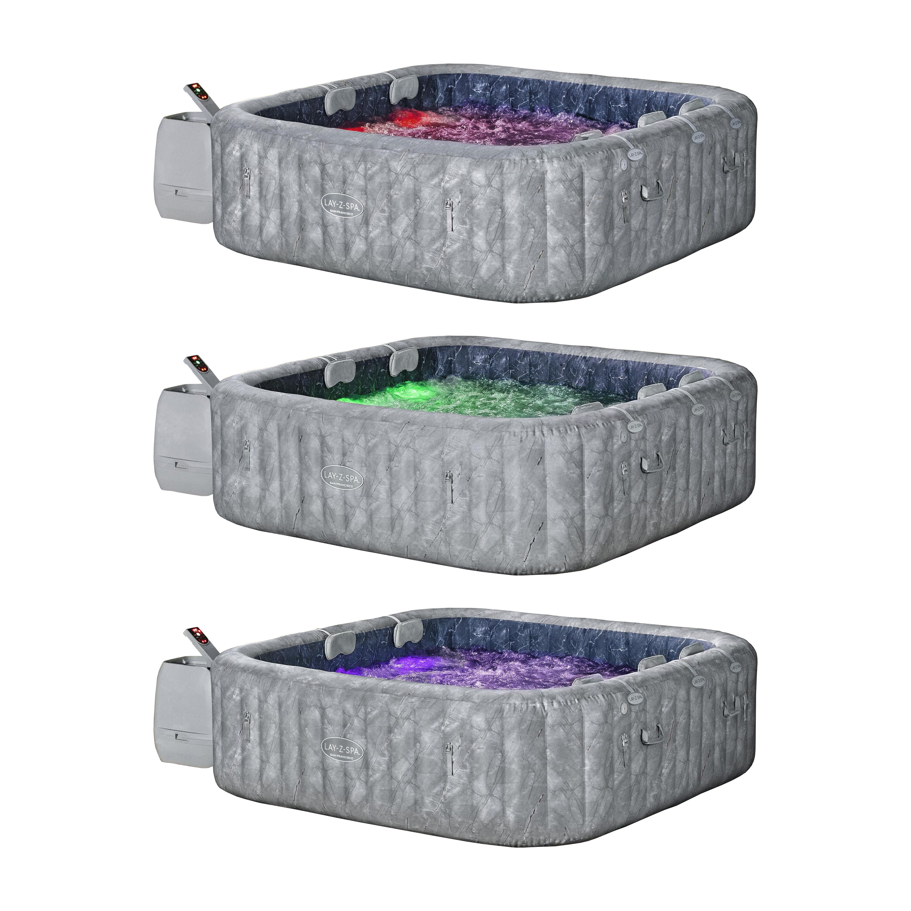 Bestway Whirlpool Lay-Z-Spa SAN FRANCISCO HydroJet 7 Personen