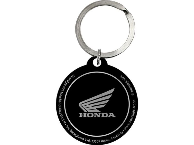 Nostalgic Art Schlüsselanhänger Honda Ø 4 cm, Rot Anhänger mit Honda Logo