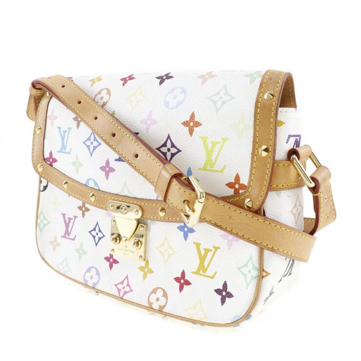 Louis Vuitton Vintage Louis Vuitton Sologne White