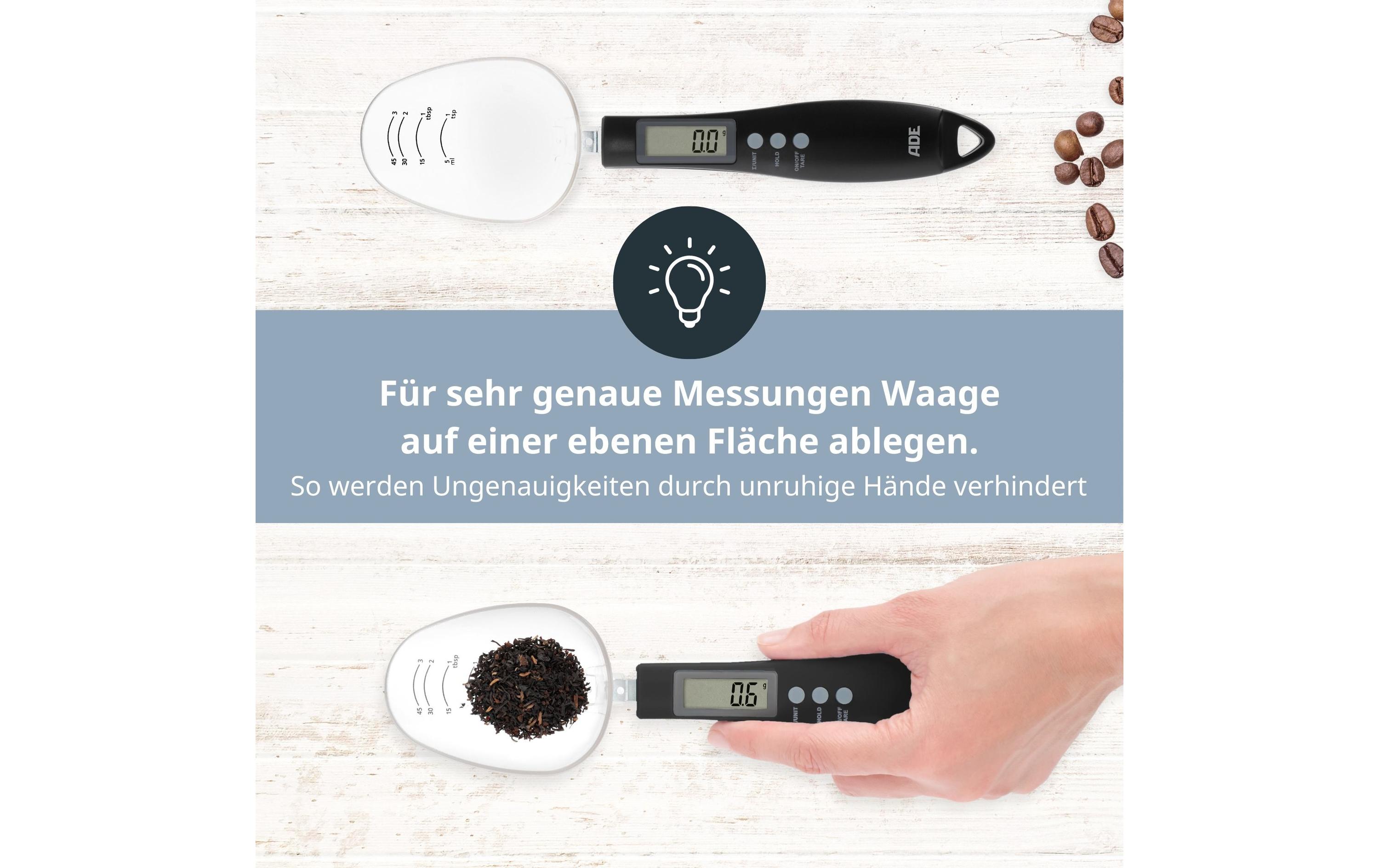 Löffelwaage Eni SchwarzWaage Grün