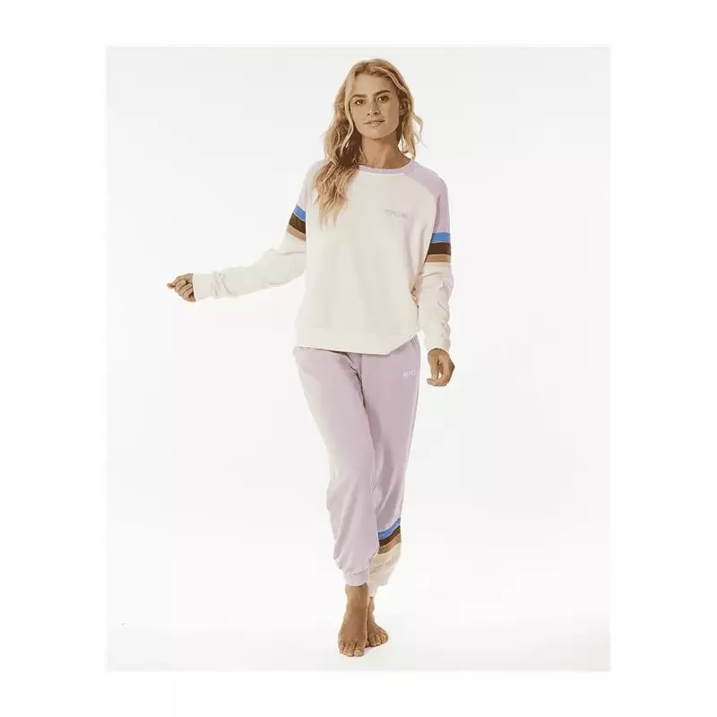 Sweat femme RIPCURL Surf Revival Raglan Crew Lilac