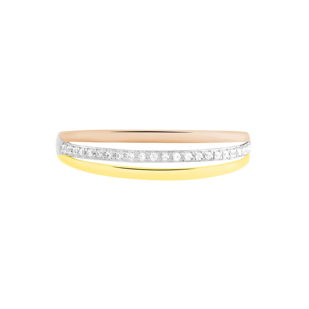 Bague Or Tricolore Vanadis Diamants