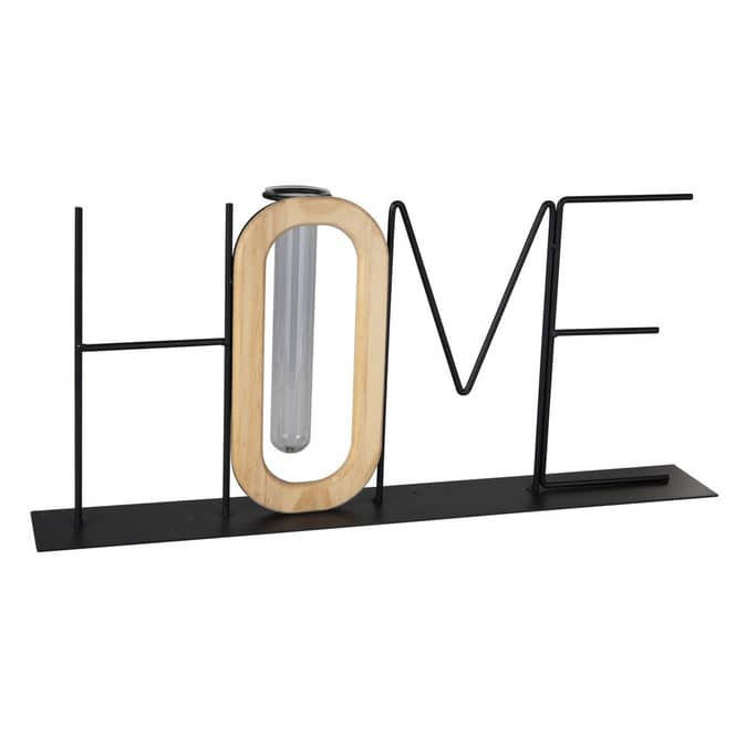 Schriftzug - Home - mit Vase - ca. 50 x 9 x 23 cm