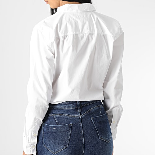 Chemise Manches Longues Femme Monogram Co Regular 6197 Blanc