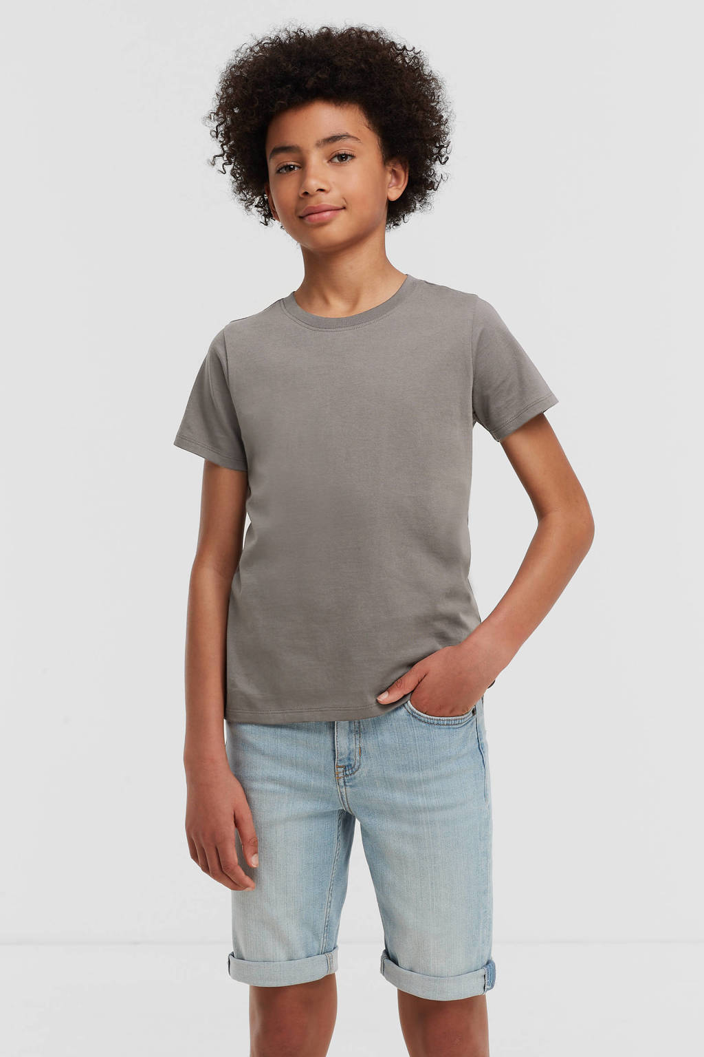 anytime T-shirt donkergrijs